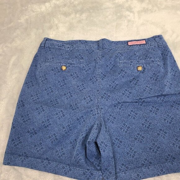Vineyard Vines Mens 33 Hibiscus Border Dbay 7” Island Stretchy Casual Shorts - Picture 8 of 8
